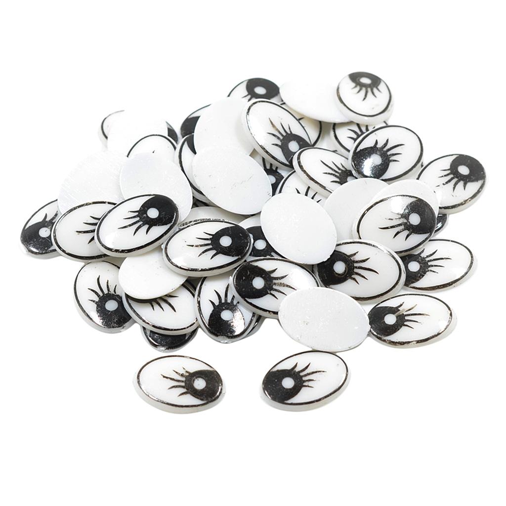 Craft Embellishment - DIY Doll Eyes Plastic Flatback Embellishment