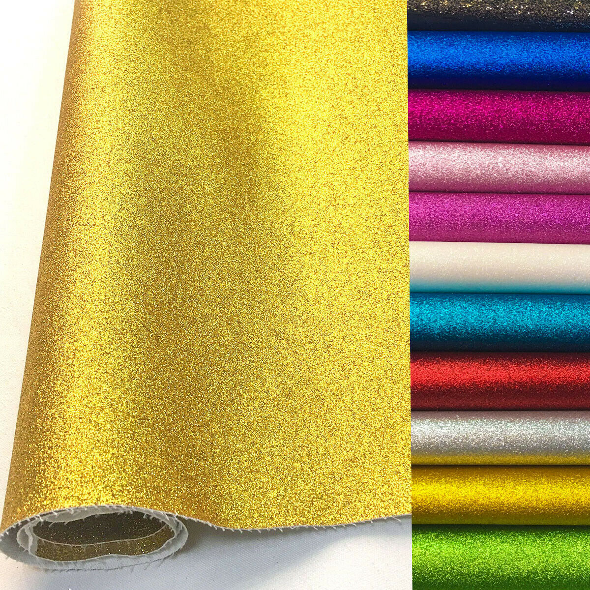 Glitter Vinyl Roll - Frosted FINE Glitter Vinyl Sewing Fabric