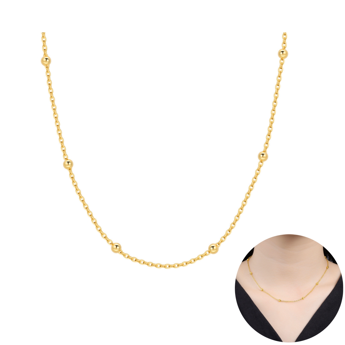Orstarry S925 Sterling Silver  - مراجعة Pearl Trim Chain وسعره