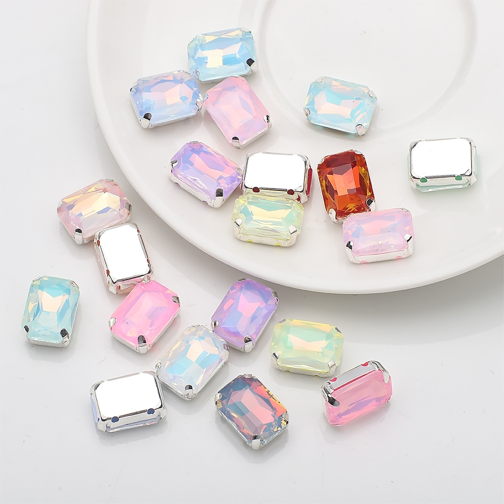 10 Pcs 10x14mm Sew On Rhinesto - مراجعة Sew On Rhinestone وسعره