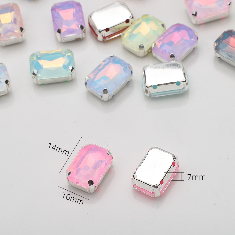 10 Pcs 10x14mm Sew On Rhinesto - مراجعة Sew On Rhinestone وسعره