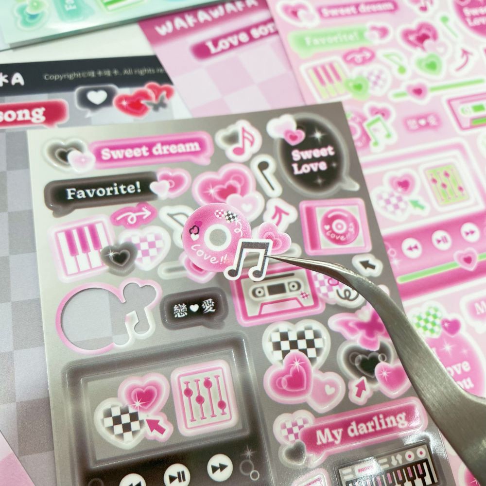 SCRAPBOOK Music Decorative STI - مراجعة Glitter Vinyl Roll وسعره