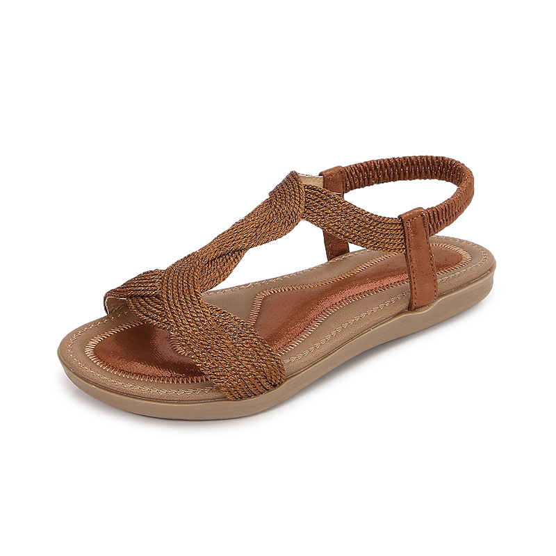 Ladies Summer Sandals Fashion  - مراجعة Sew On Rhinestone وسعره