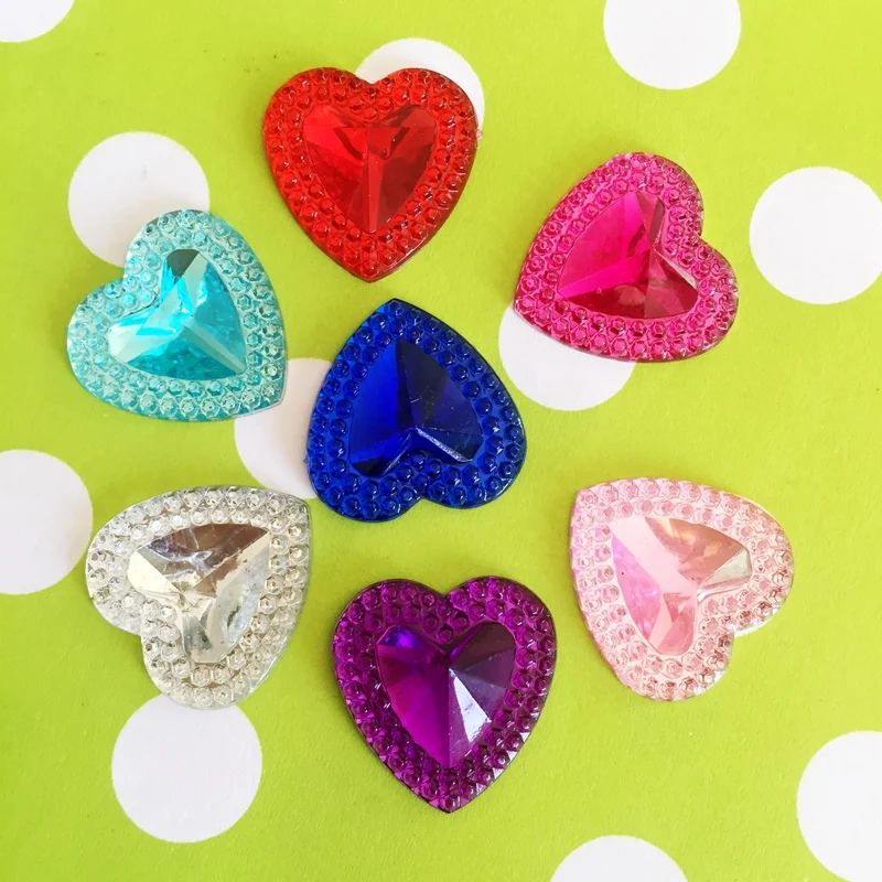 30pcs 20mm Acrylic Rhinestones - مراجعة Embellishment Glue Craft وسعره