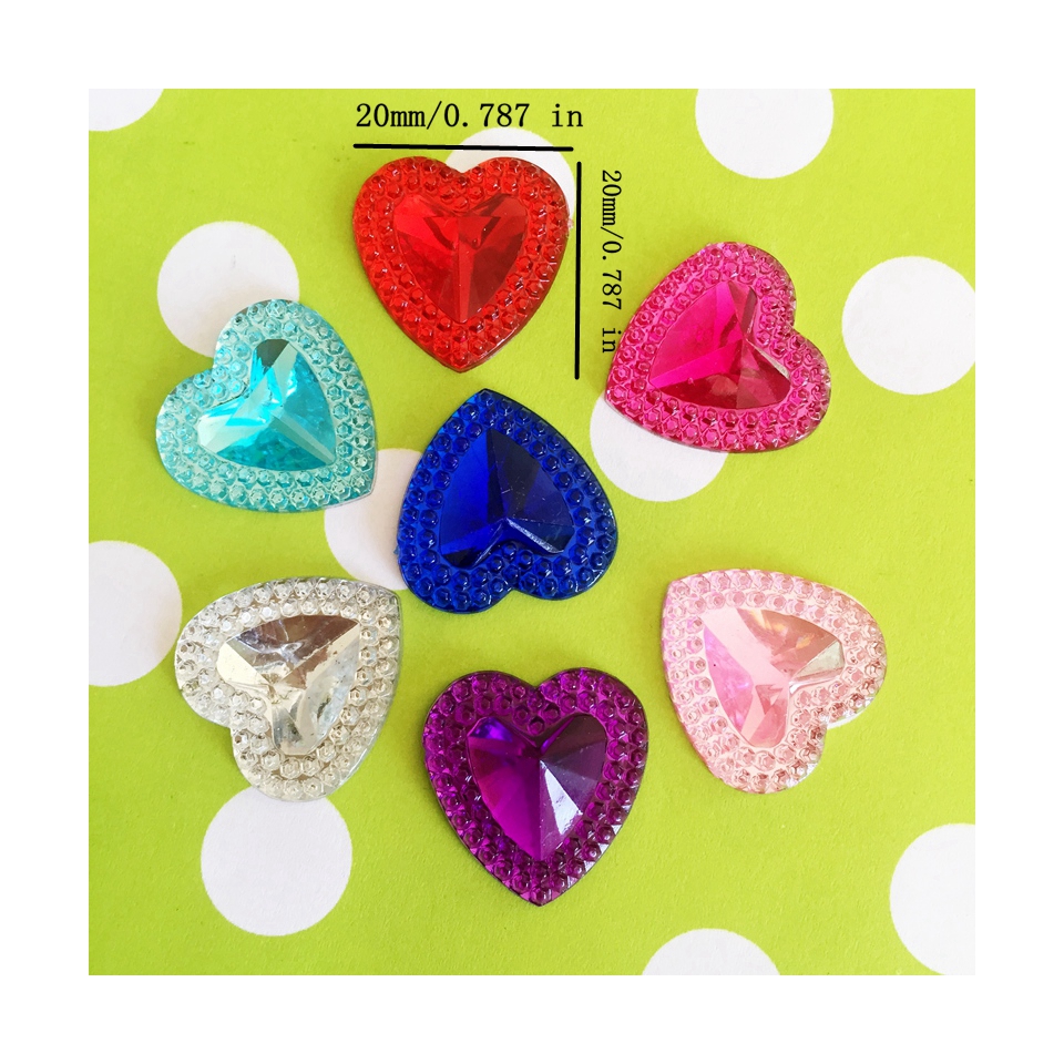 30pcs 20mm Acrylic Rhinestones - مراجعة Embellishment Glue Craft وسعره