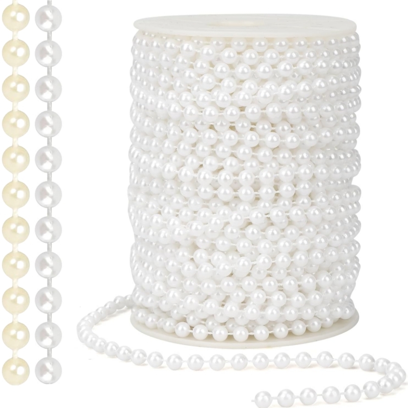 2/5m ABS Imitation Pearl Bead  - مراجعة Pearl Trim Chain وسعره