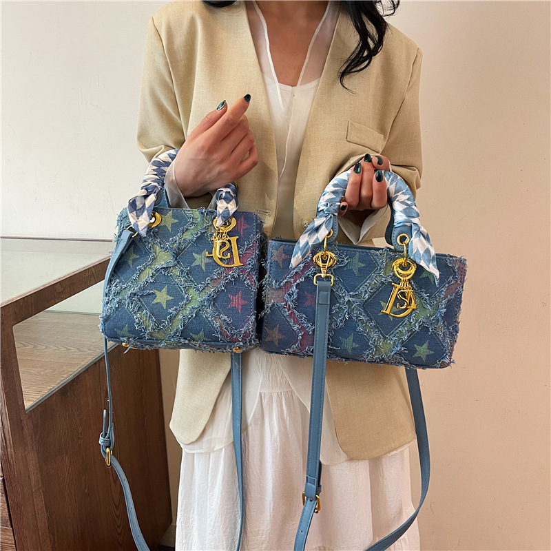 Y2K Women's New Denim Star Han - مراجعة Craft Embellishment Storage وسعره