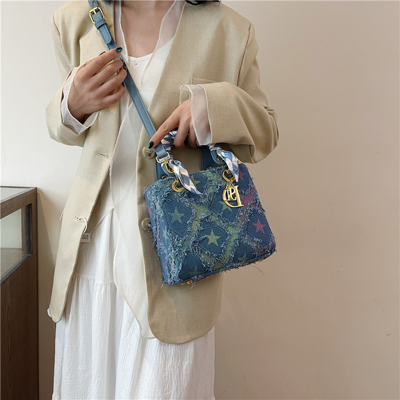 Y2K Women's New Denim Star Han - مراجعة Craft Embellishment Storage وسعره