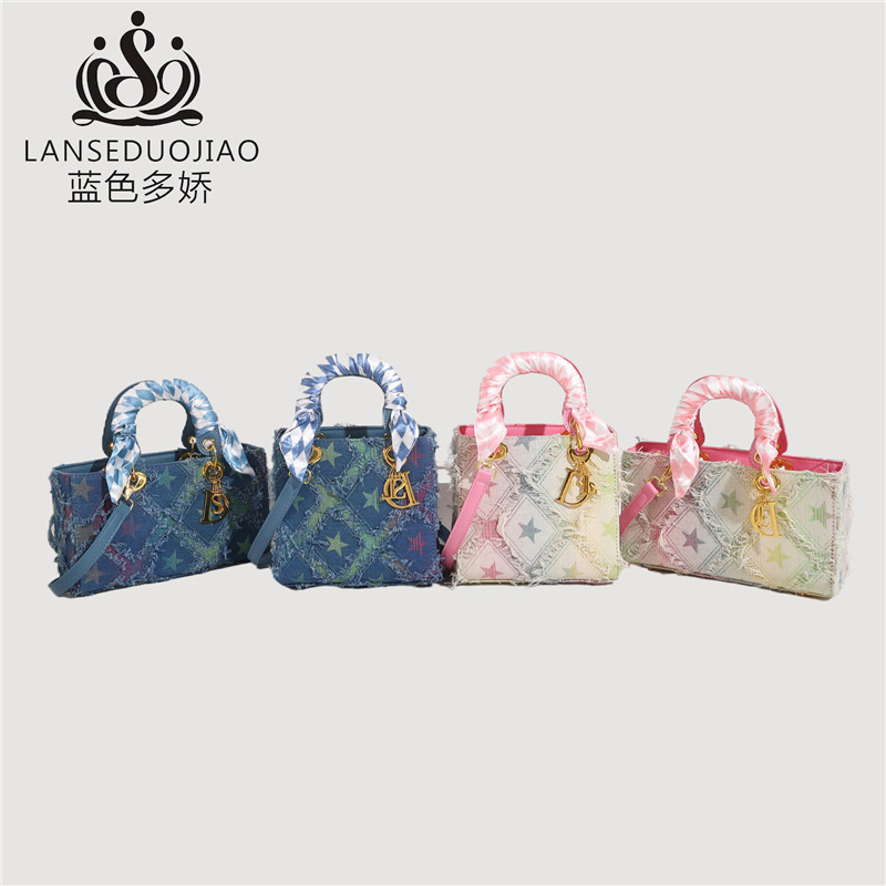 Y2K Women's New Denim Star Han - مراجعة Craft Embellishment Storage وسعره
