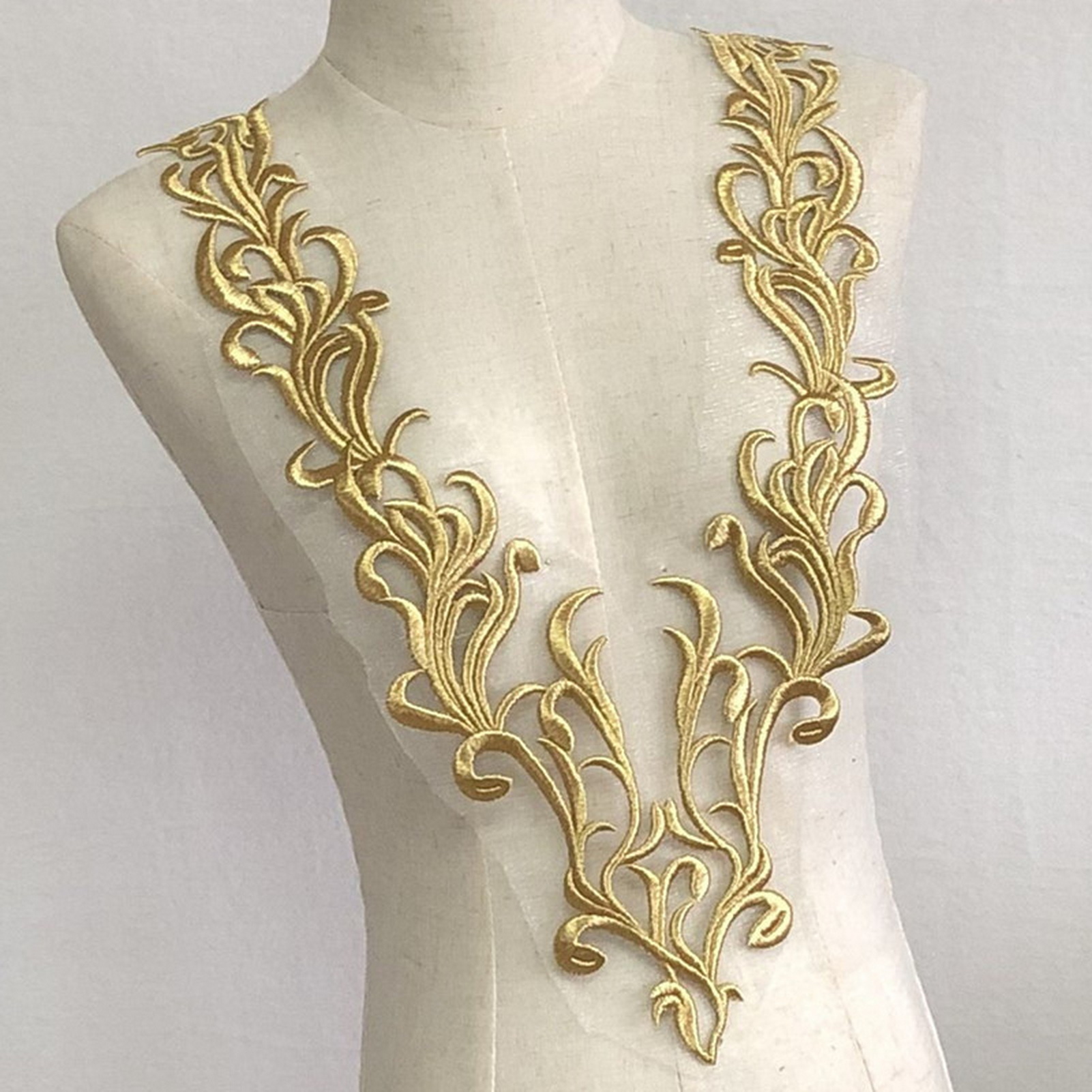 Large Embroidered Collar Flowe - مراجعة Applique Patch Flower وسعره