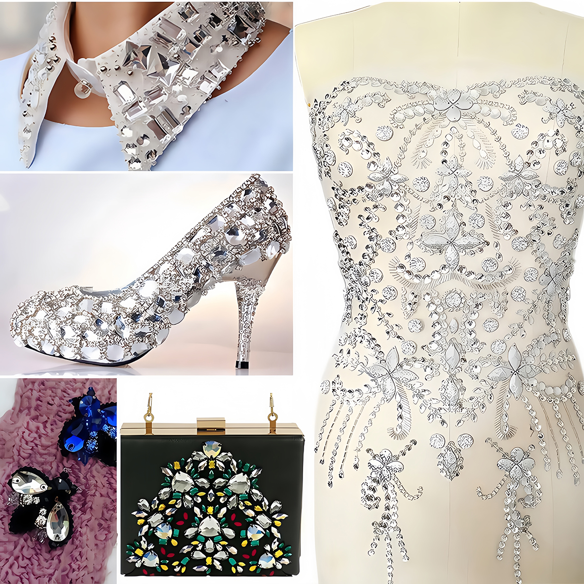 S Shape Sew On Rhinestone Crys - مراجعة Sew On Rhinestone وسعره