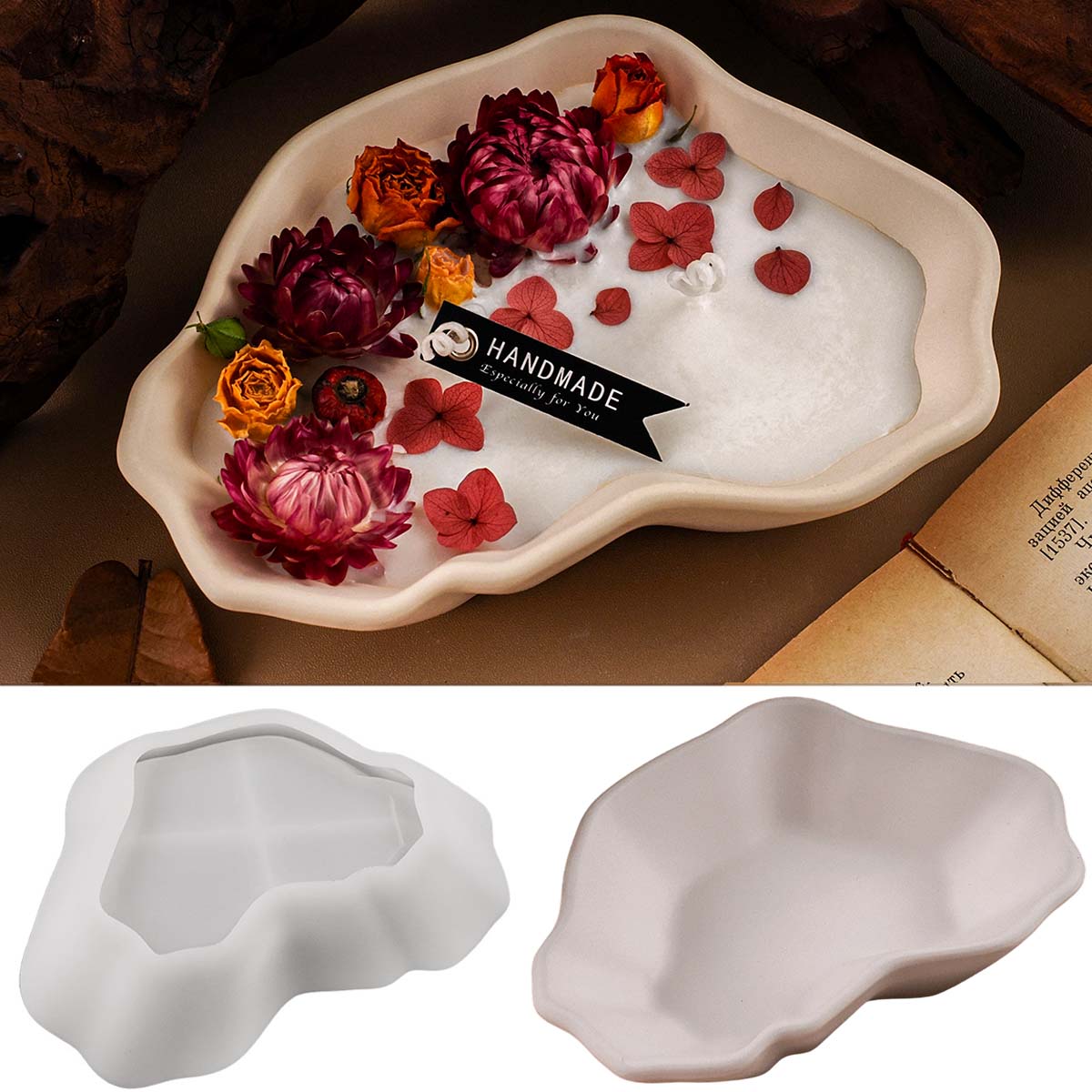 Irregular Candle Bowl Silicone - مراجعة Craft Embellishment Storage وسعره