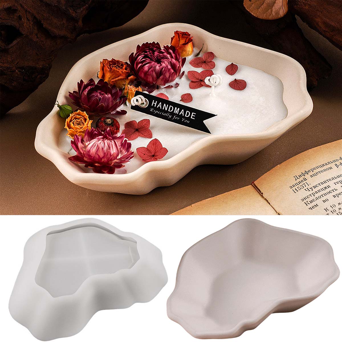 Irregular Candle Bowl Silicone - مراجعة Craft Embellishment Storage وسعره
