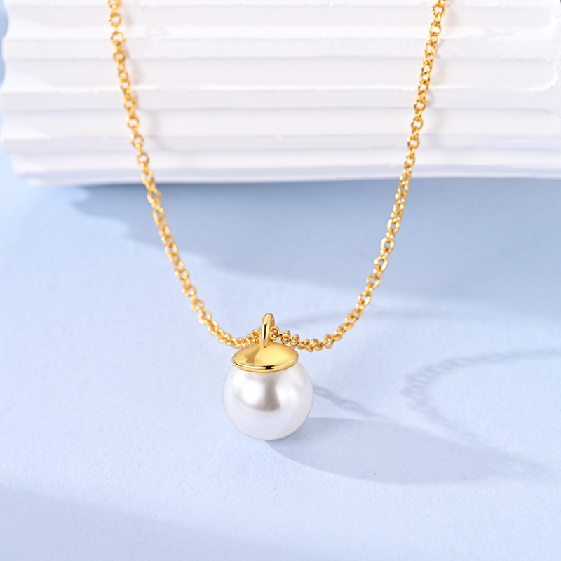 Original 925 Sterling Silver N - مراجعة Pearl Trim Chain وسعره