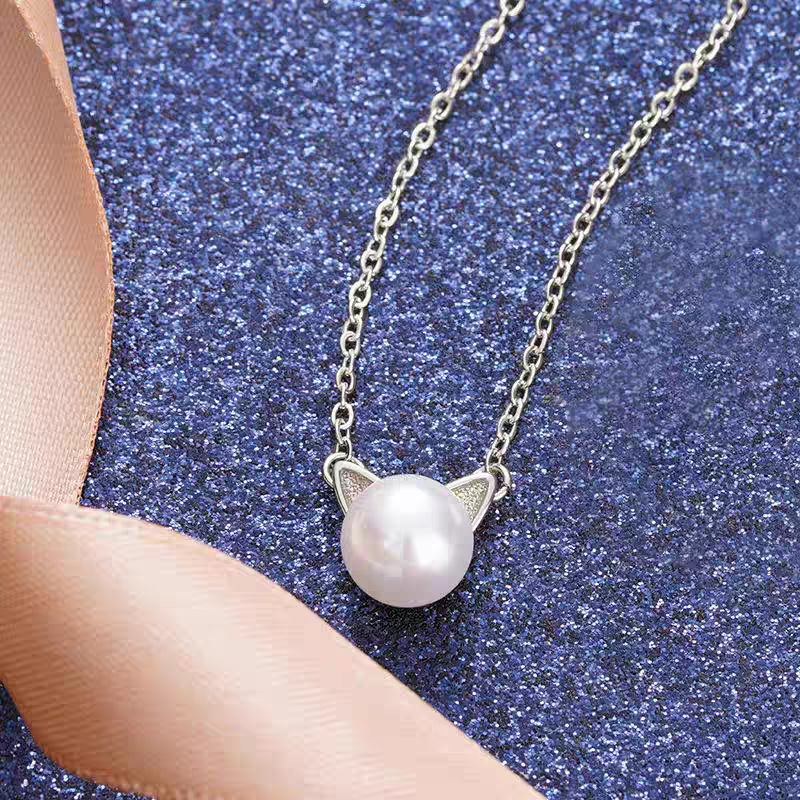 Fashion 925 Sterling Silver Je - مراجعة Pearl Trim Chain وسعره
