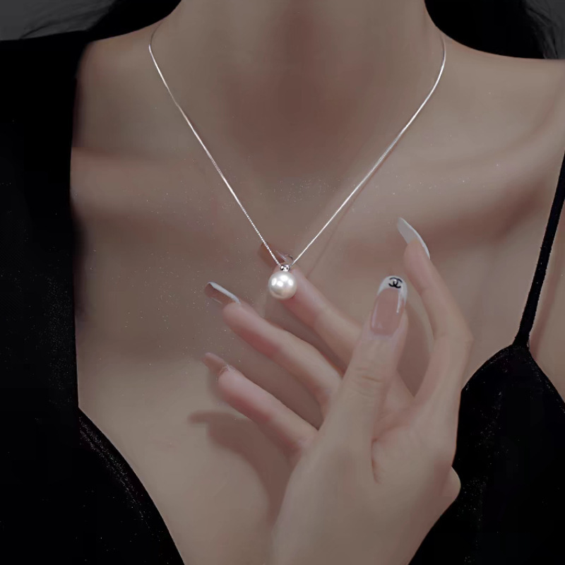 925 Sterling Silver 8mm Pearl  - مراجعة Pearl Trim Chain وسعره