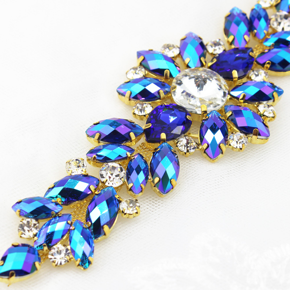 18.2X5.5cm AB sewing on Rhines - مراجعة Sew On Rhinestone وسعره