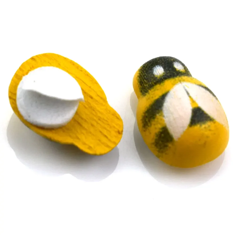 50pcs Yellow Wood Glue Buttons - مراجعة Embellishment Glue Craft وسعره