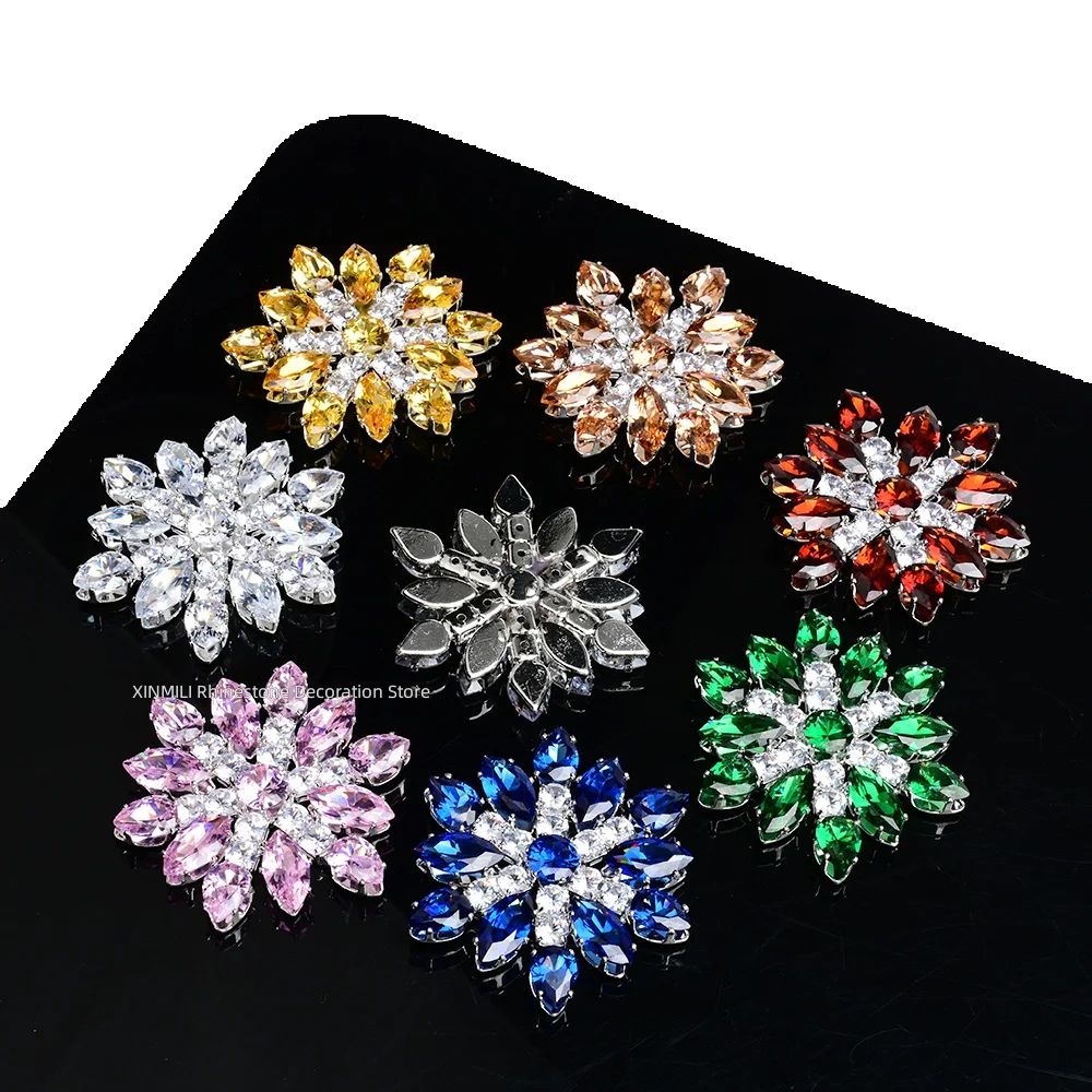 2Pcs Luxury Zircon Crystal Fla - مراجعة Embellishment Glue Craft وسعره