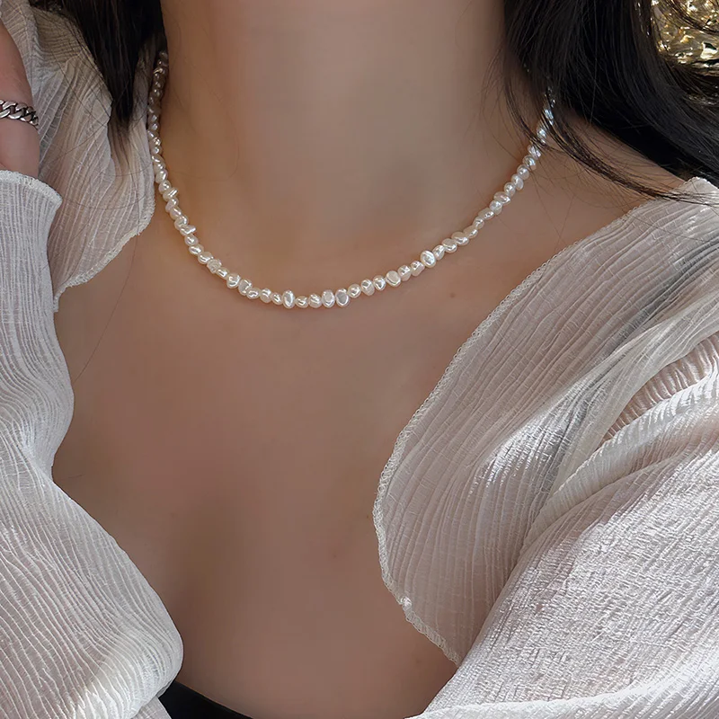 Hengsheng 4-5mm Baroque Freshw - مراجعة Pearl Trim Chain وسعره