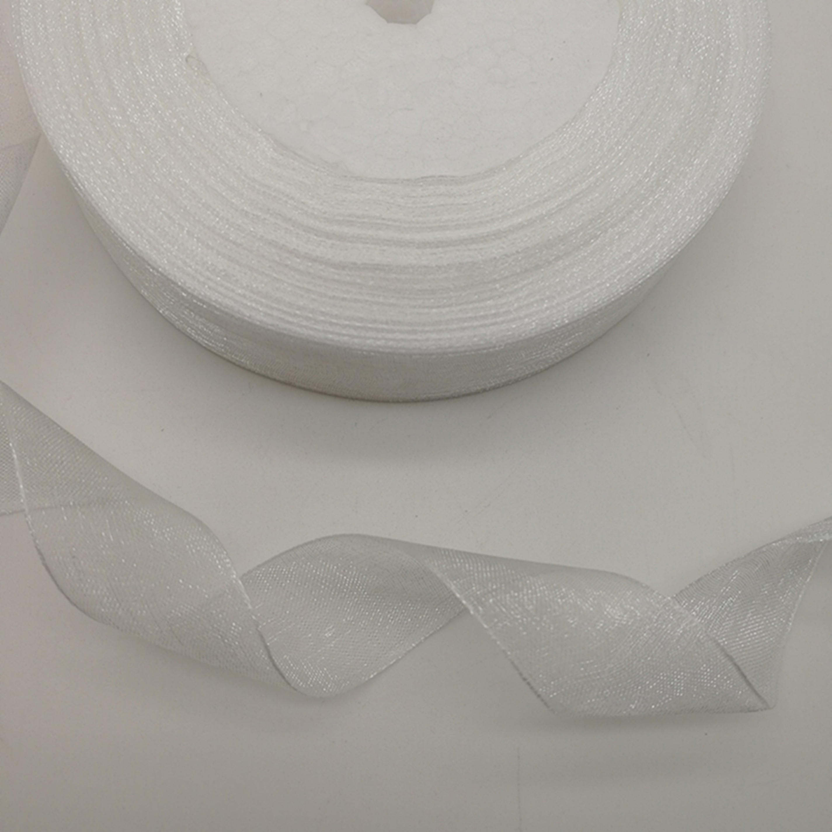 Hot 10mm 50Yards Spool Satin E - مراجعة Organza Ribbon Spool وسعره