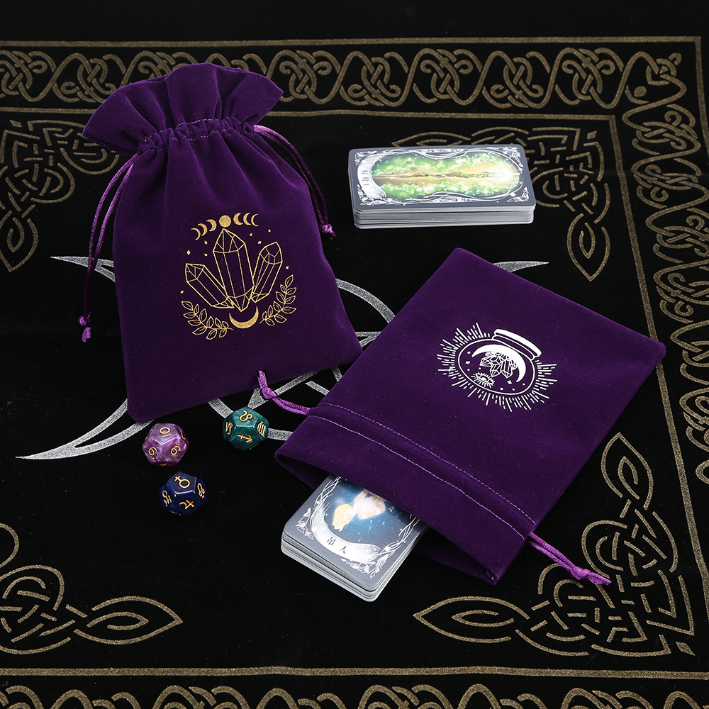 5Pcs Tarot Storage Velvet Bag  - مراجعة Craft Embellishment Storage وسعره