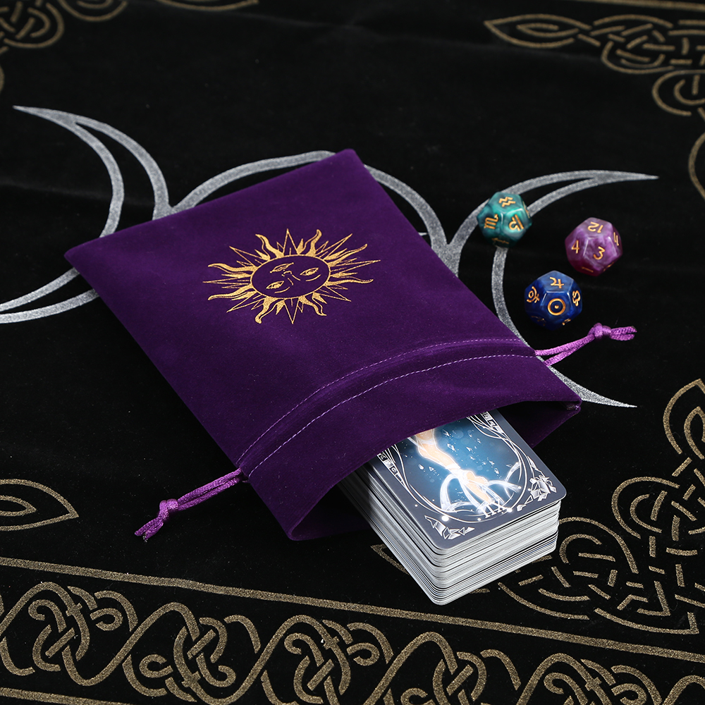 5Pcs Tarot Storage Velvet Bag  - مراجعة Craft Embellishment Storage وسعره