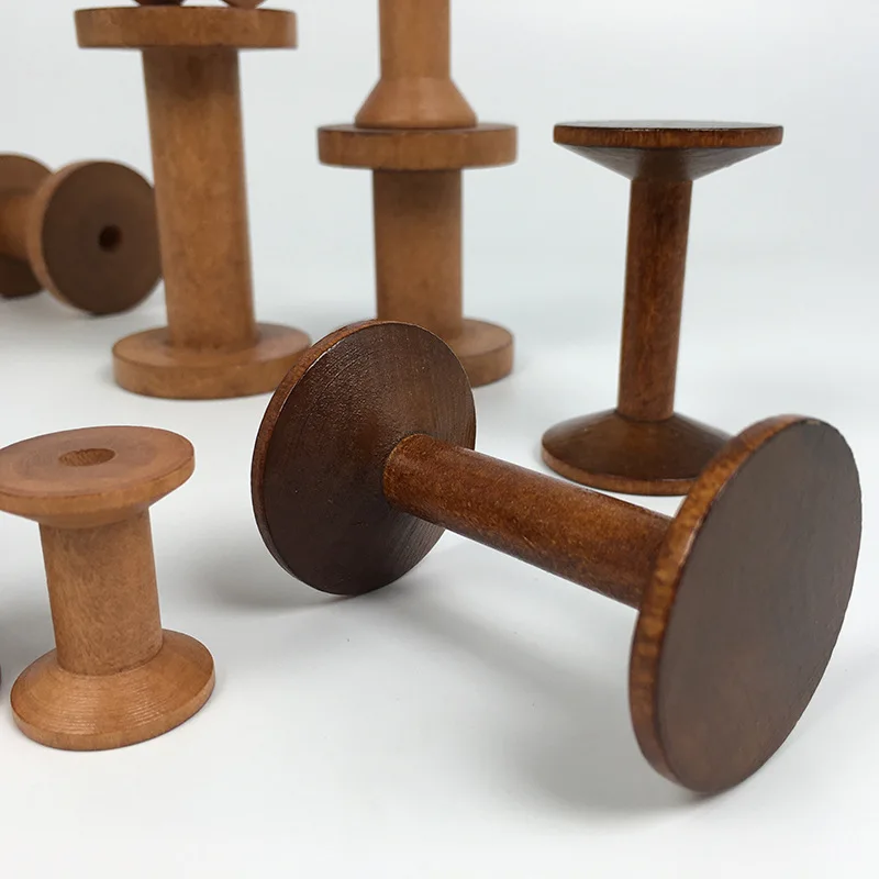 Vintage Wooden Spools DIY Reel - مراجعة Organza Ribbon Spool وسعره