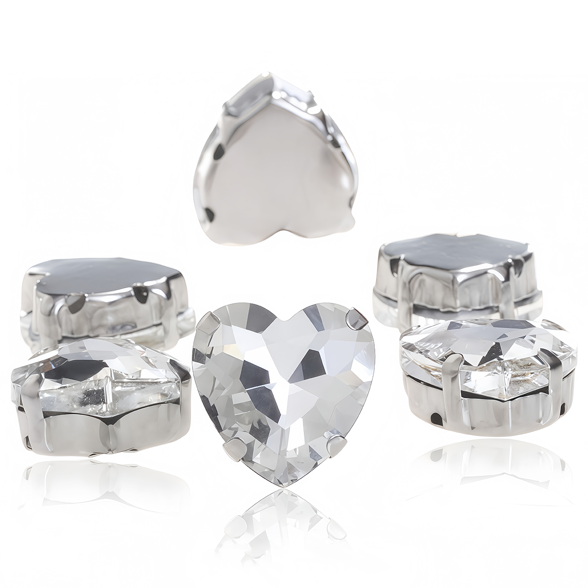Heart Shape Glass Rhinestones  - مراجعة Sew On Rhinestone وسعره