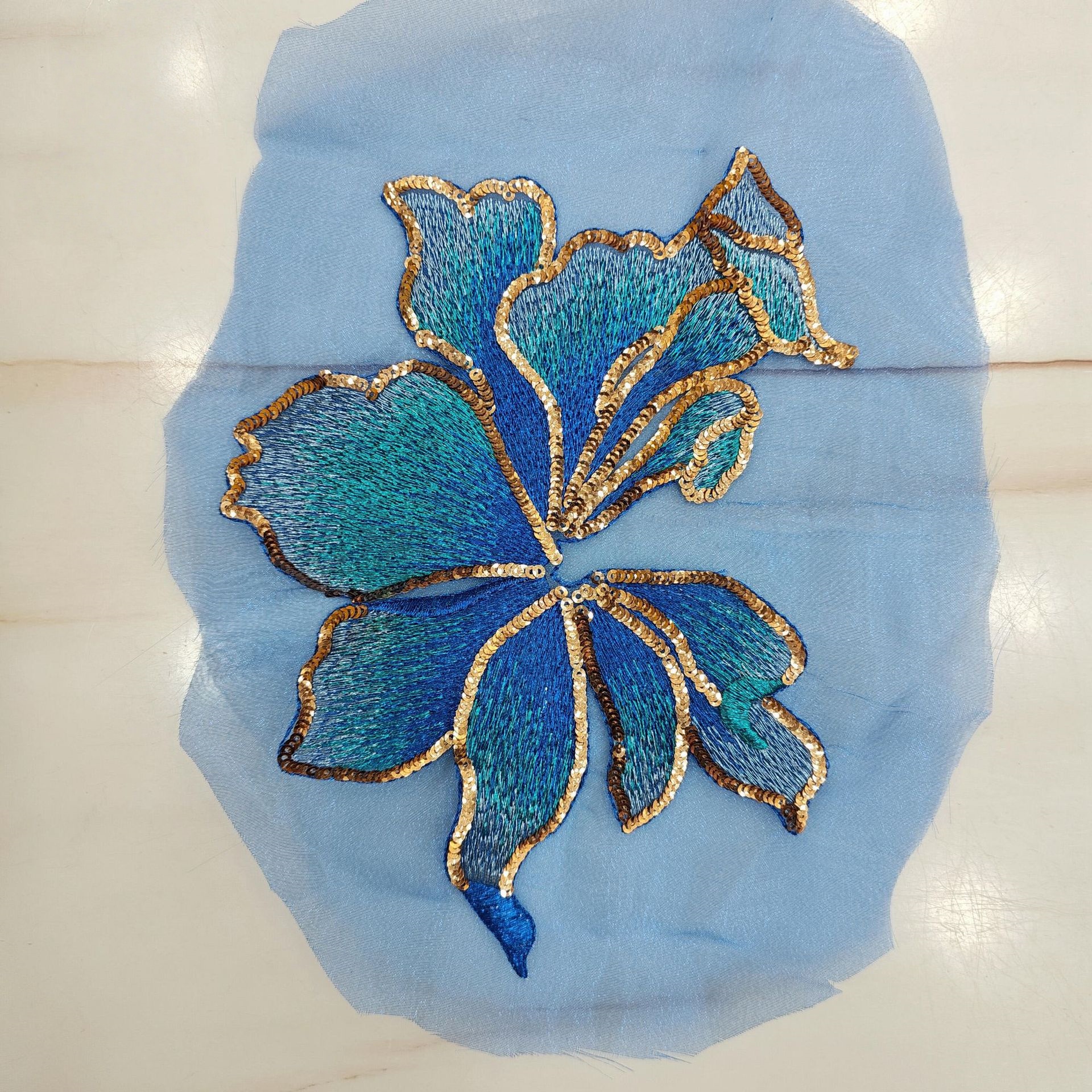 Organza Embroidery Applique Pa - مراجعة Craft Embellishment وسعره