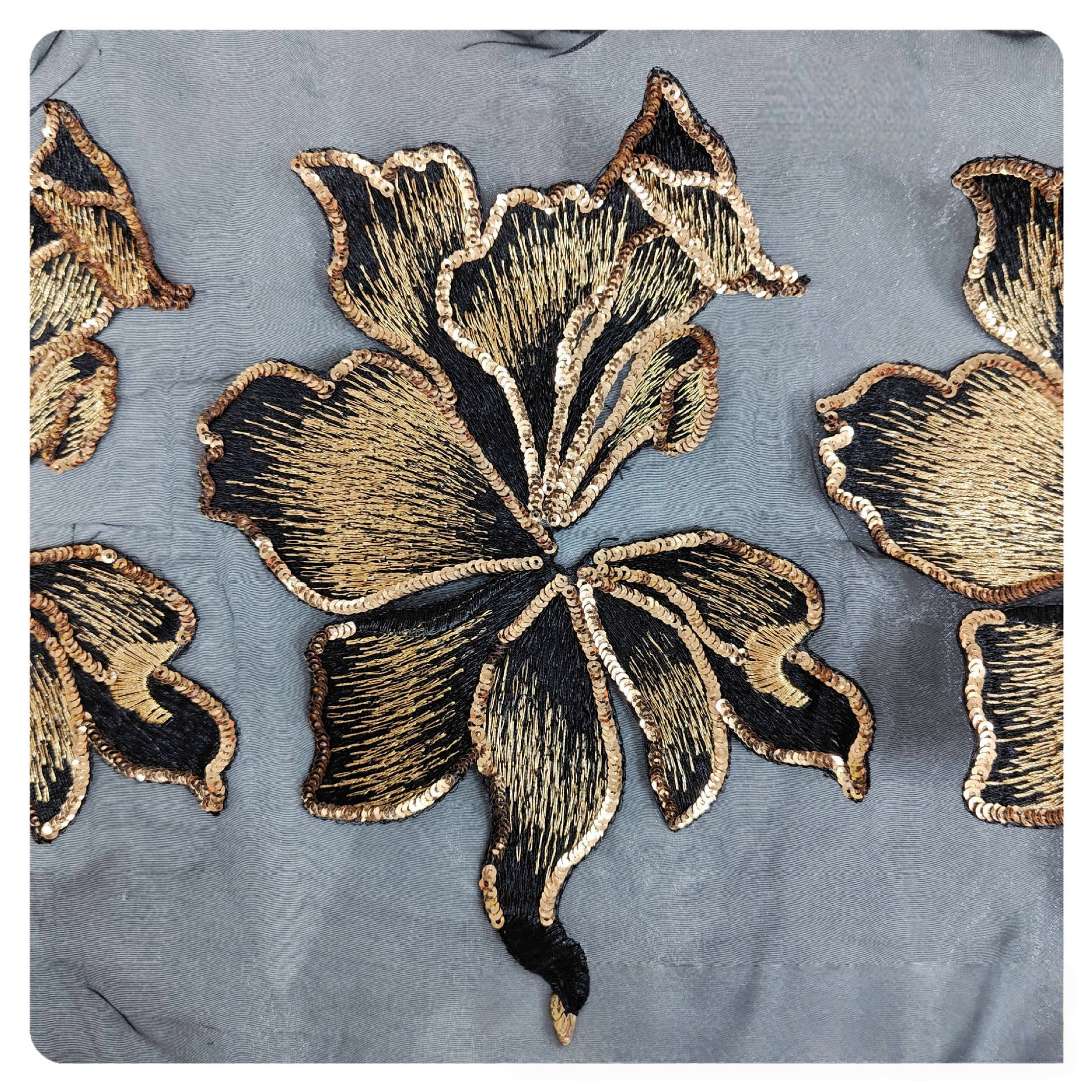 Organza Embroidery Applique Pa - مراجعة Craft Embellishment وسعره