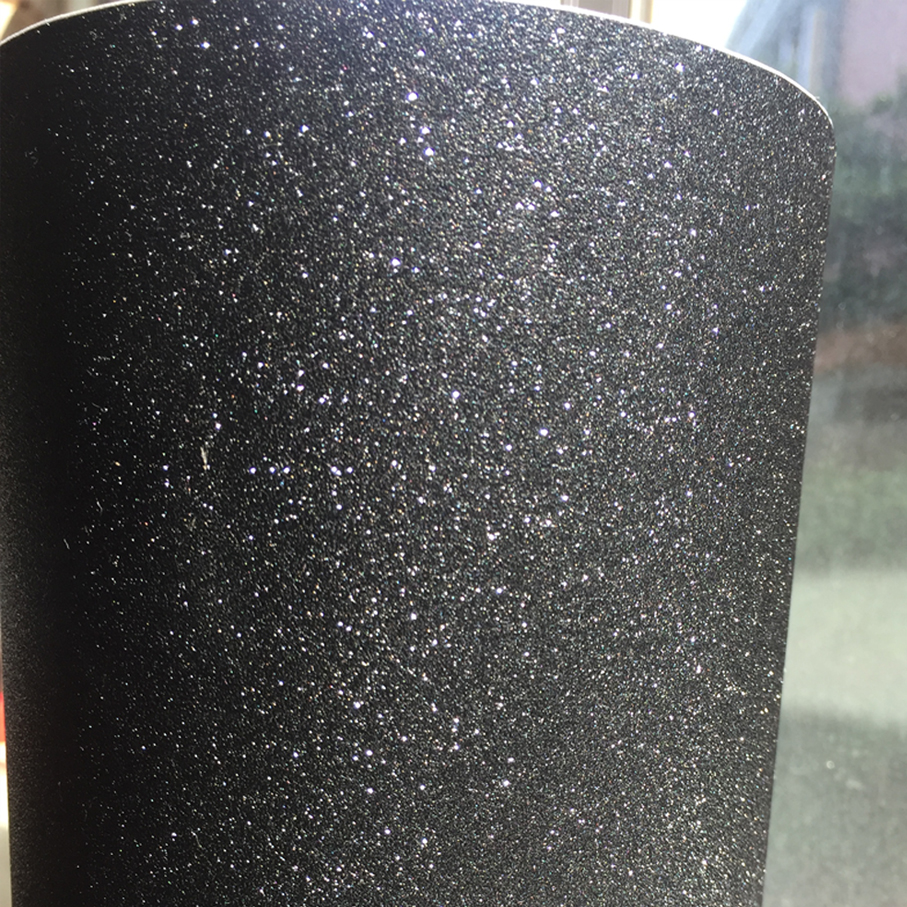 50CM*300CM black Glitter Diamo - مراجعة Glitter Vinyl Roll وسعره