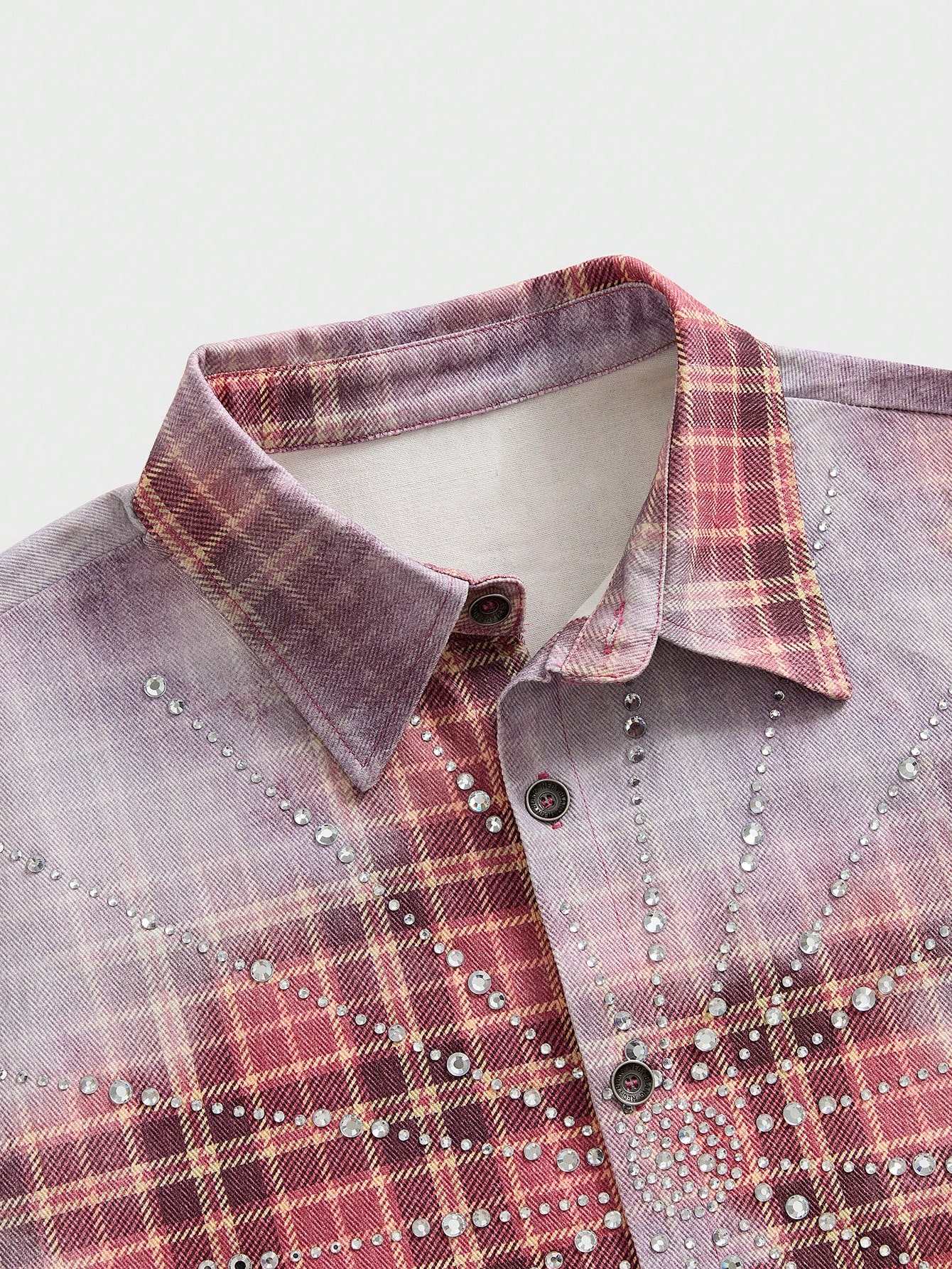 Mens Plaid Denim Shirt With Rh - مراجعة Embellish Knit وسعره