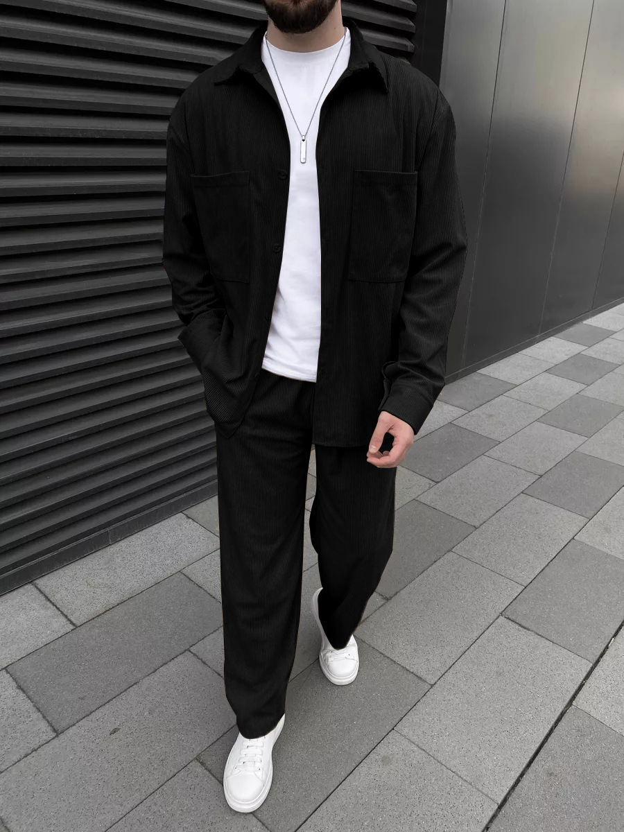 Men's corduroy two-piece outfi - مراجعة Embellish Knit وسعره