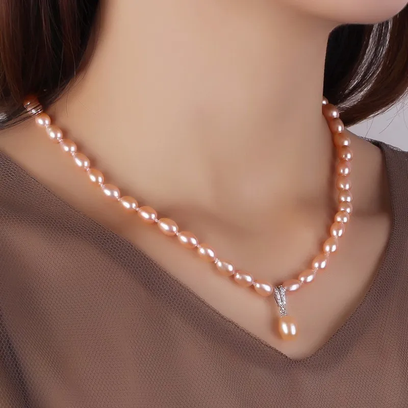 Dainashi 925 Sterling Silver P - مراجعة Pearl Trim Chain وسعره