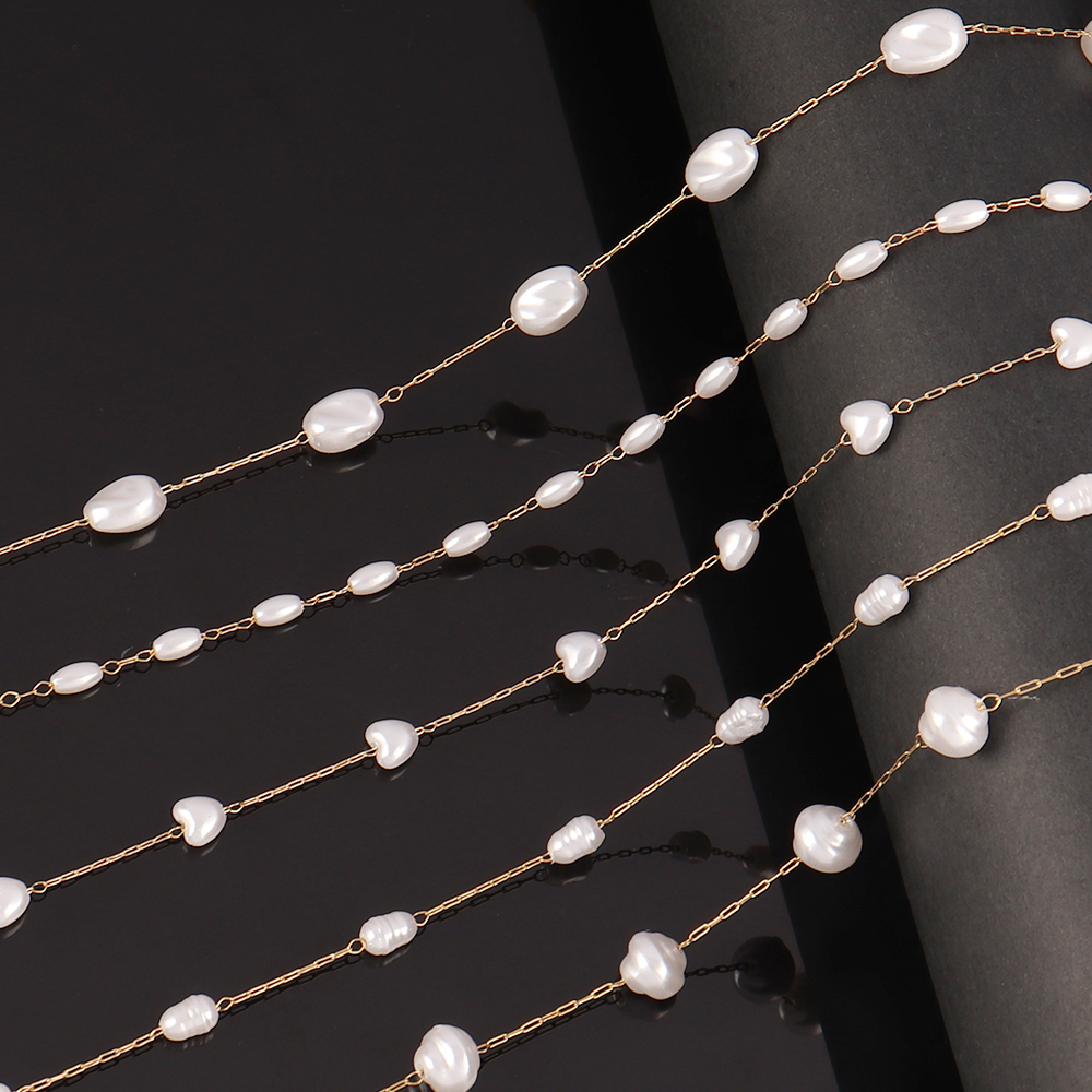 1Meters Stainless Steel Chain  - مراجعة Pearl Trim Chain وسعره