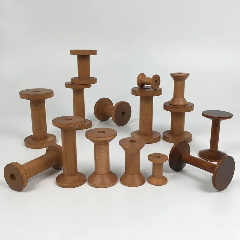 Vintage Wooden Spools DIY Reel - مراجعة Organza Ribbon Spool وسعره