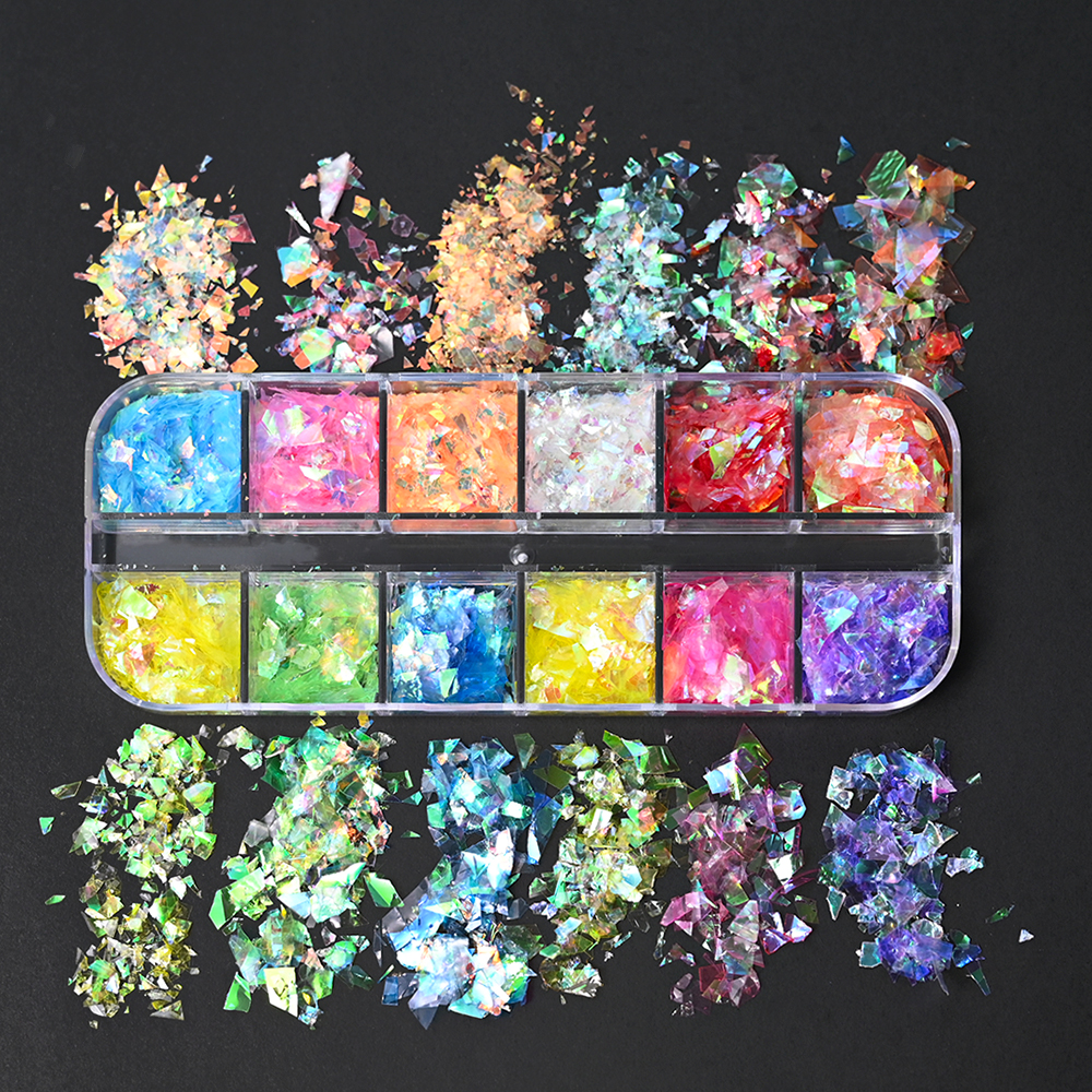 6Grids Shiny Iridescent Mermai - مراجعة Glitter Vinyl Roll وسعره