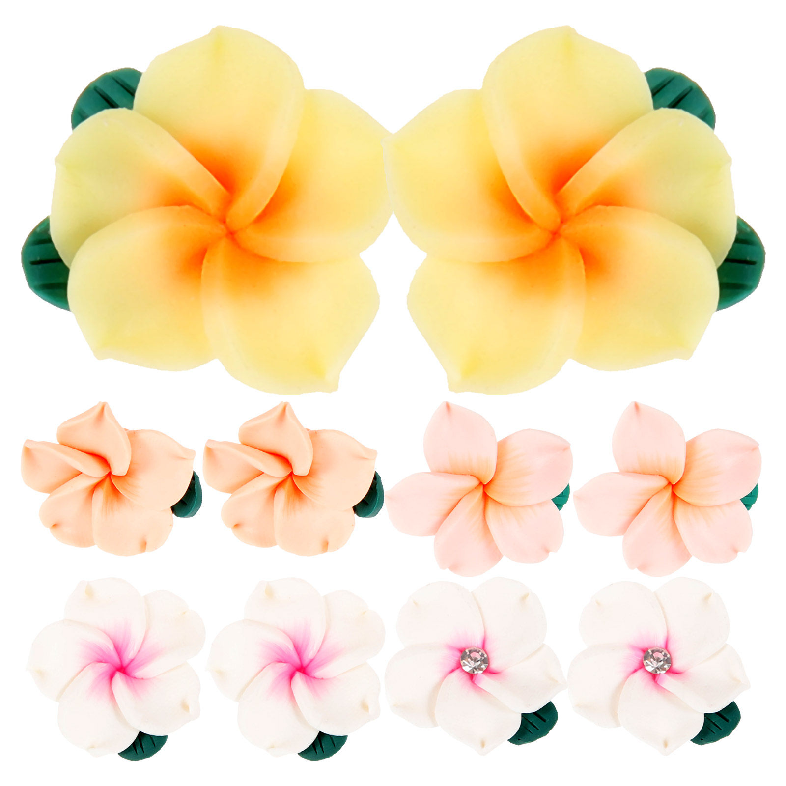 10Pcs Soft Polymer Clay Flower - مراجعة Craft Embellishment وسعره