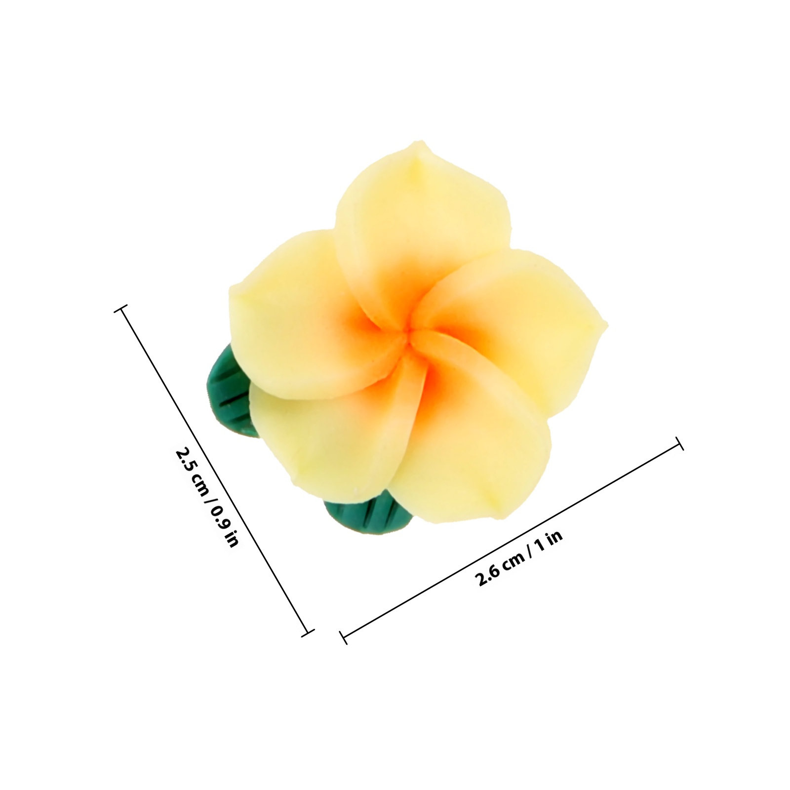10Pcs Soft Polymer Clay Flower - مراجعة Craft Embellishment وسعره