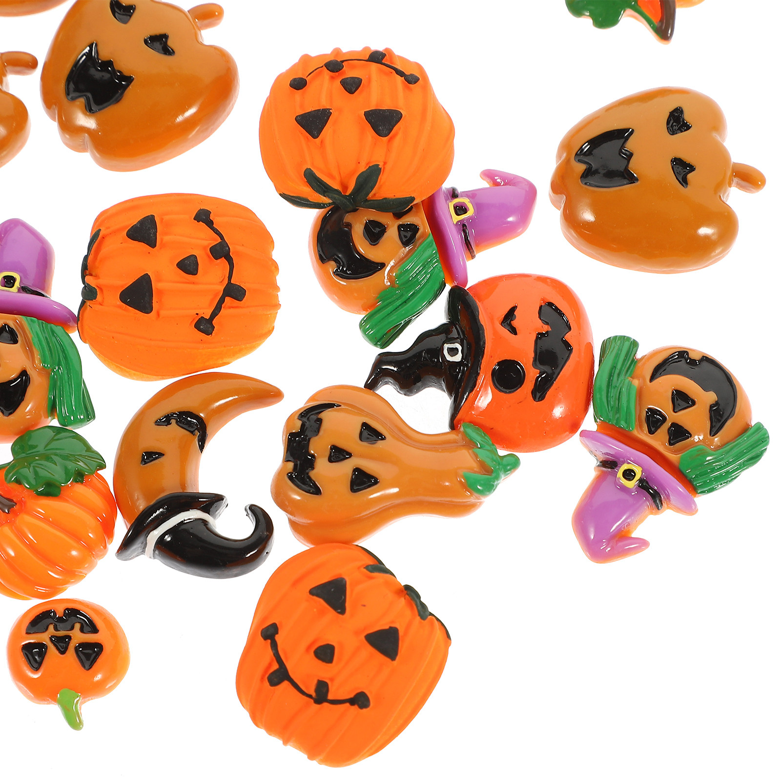 24Pcs Small Pumpkin Charms Hal - مراجعة Craft Embellishments وسعره