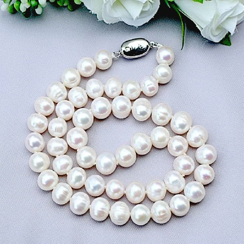 8-9mm Natural Freshwater Pearl - مراجعة Pearl Trim Chain وسعره
