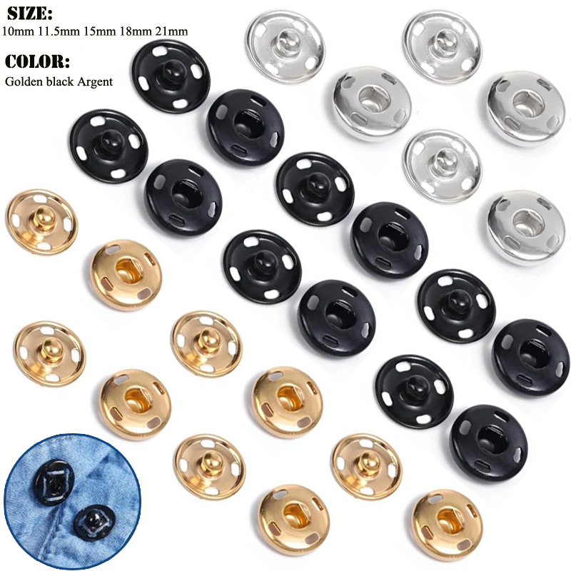 10/50 Set 8-10mm Metal Sew-on  - مراجعة Iron On Stud Set وسعره