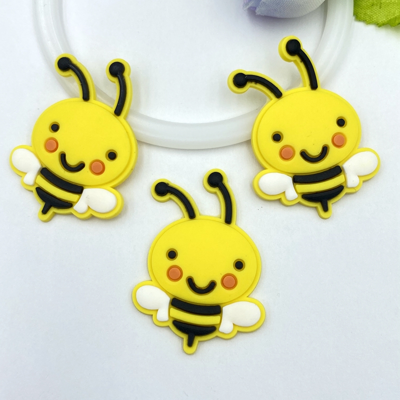 10/20/30pcs cute PVC bee flexi - مراجعة Embellishment Glue Craft وسعره