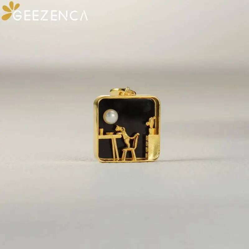GEEZENCA 925 Sterling Silver G - مراجعة Pearl Trim Chain وسعره