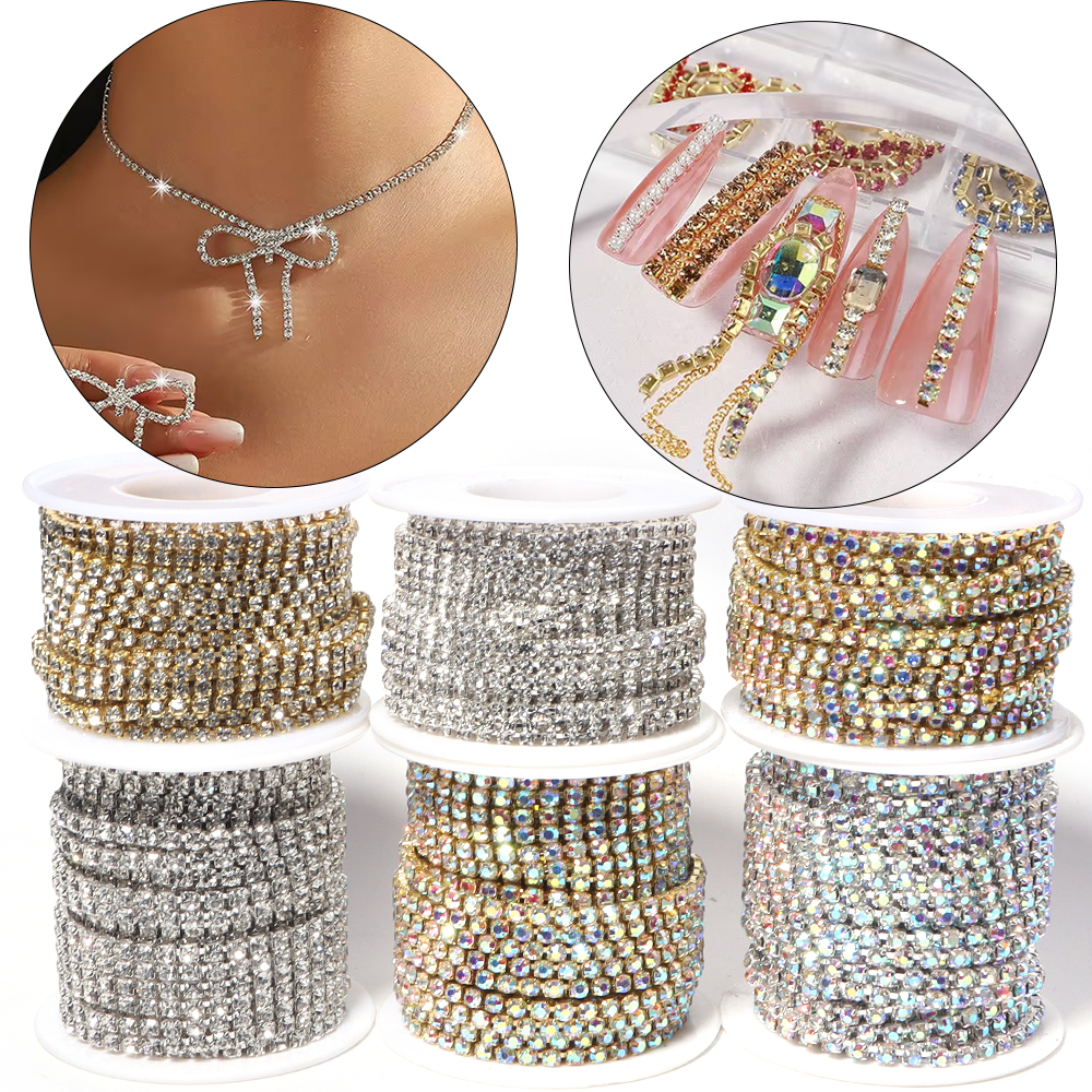 10Yards Glitter Rhinestone Cla - مراجعة Sew On Rhinestone وسعره
