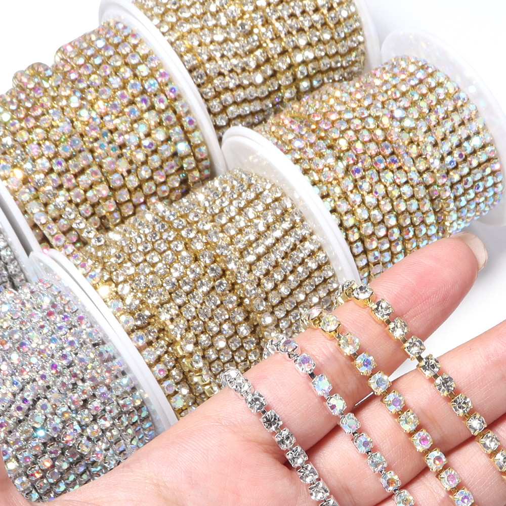 10Yards Glitter Rhinestone Cla - مراجعة Sew On Rhinestone وسعره