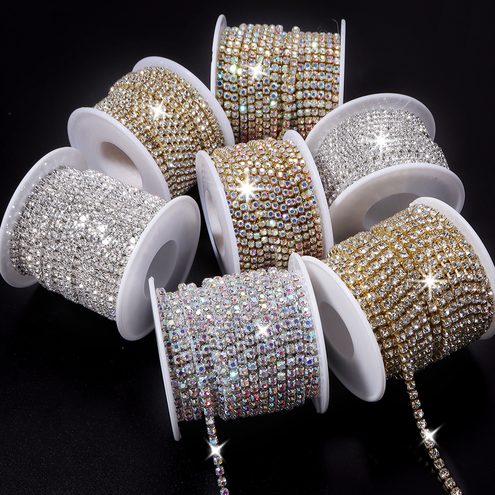 10Yards Glitter Rhinestone Cla - مراجعة Sew On Rhinestone وسعره