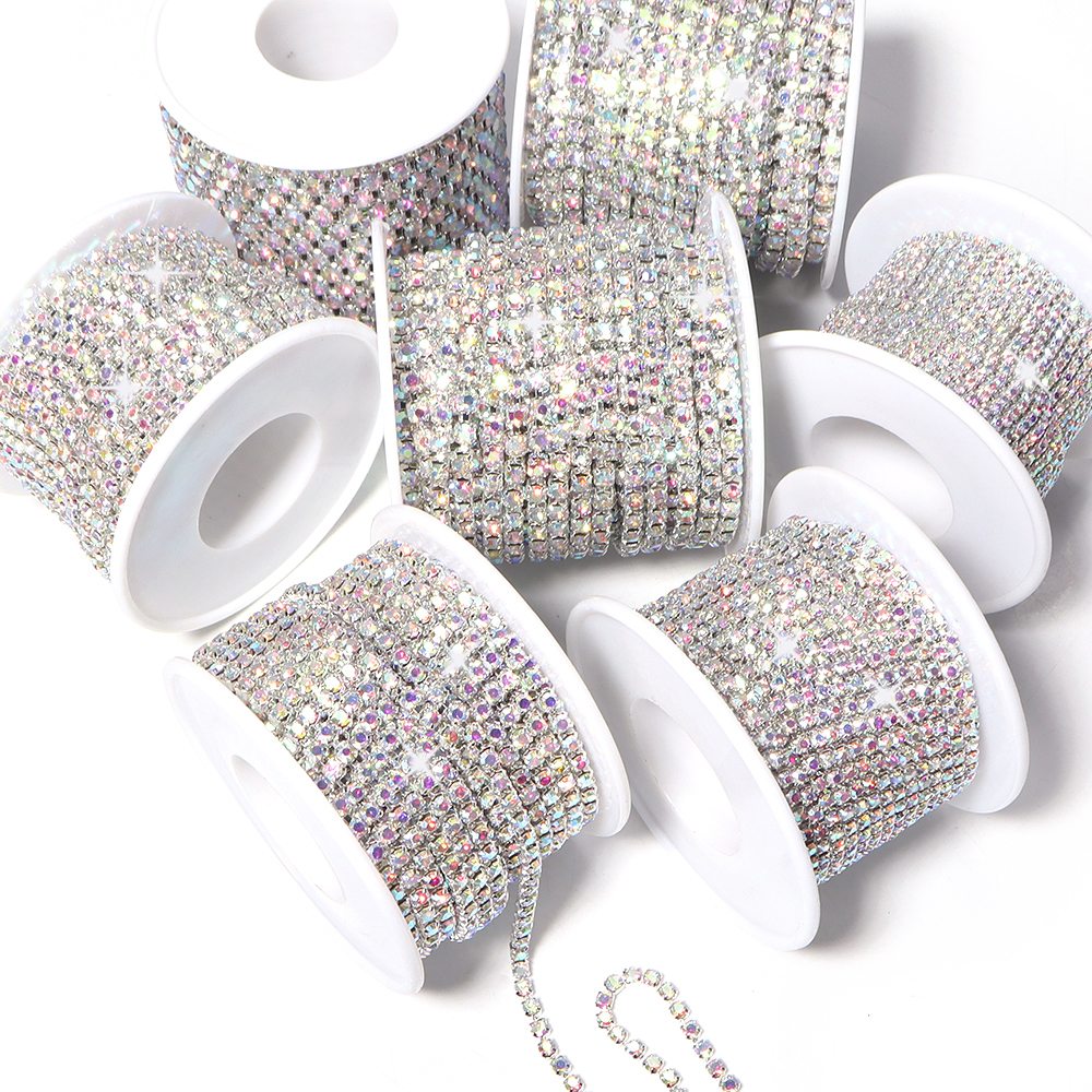 10Yards Glitter Rhinestone Cla - مراجعة Sew On Rhinestone وسعره