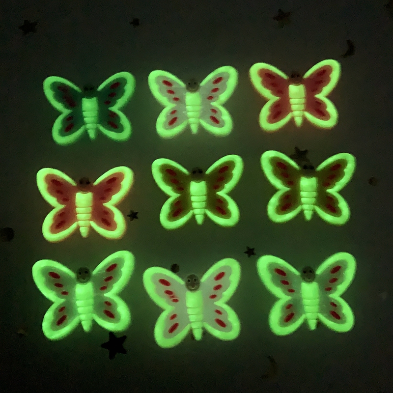 10pcs Cute Large butterfly PVC - مراجعة Embellishment Glue Craft وسعره